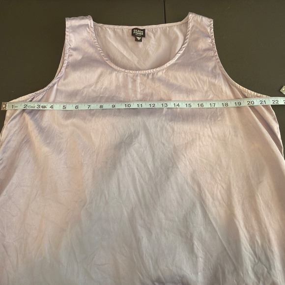 Eileen Fisher Tank Top Purple Silk Sleeveless Basic Scoop Neck Minimalist 1X - Picture 8 of 10